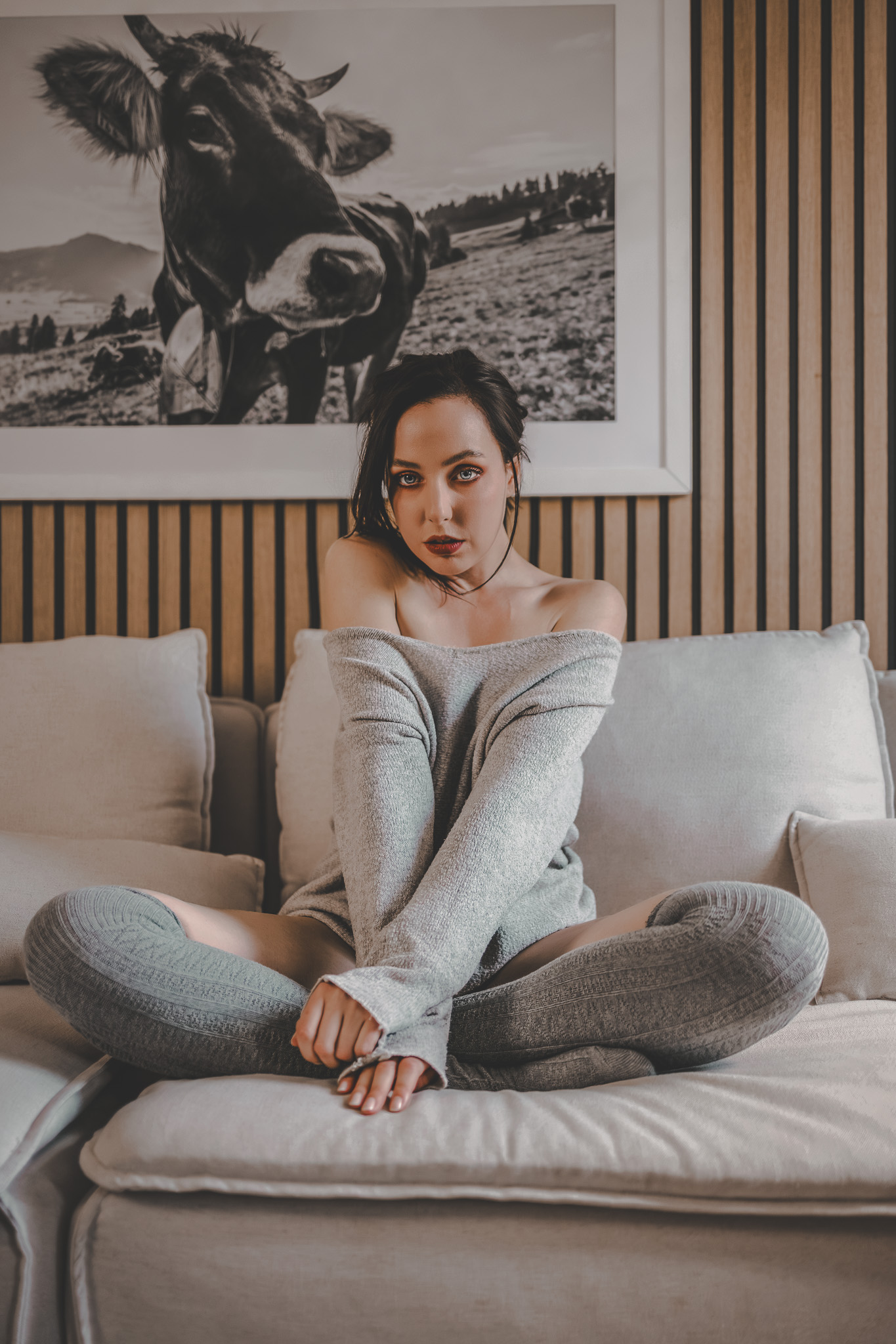 Intime Boudoir-Studie im warmen Interieur – Anteros Boudoir Zürich
